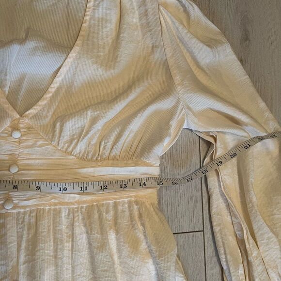 By the River Gabriella dress long billowy sleeves midi length romantic - Picture 15 of 16